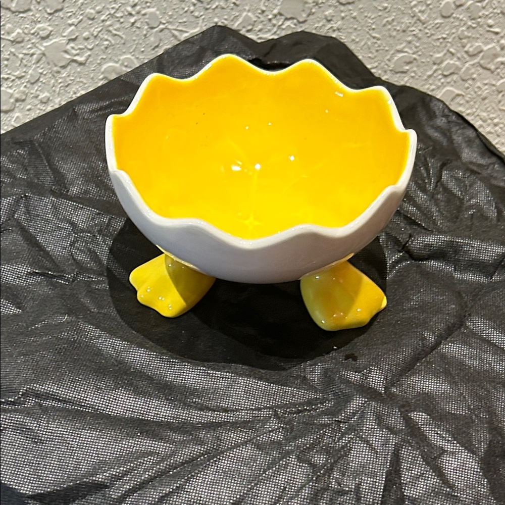 DUCK FOOT 1/2 EGG SHELL BOWL by GANZ- new